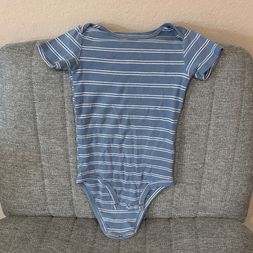 Carter's Striped Blue Bodysuit